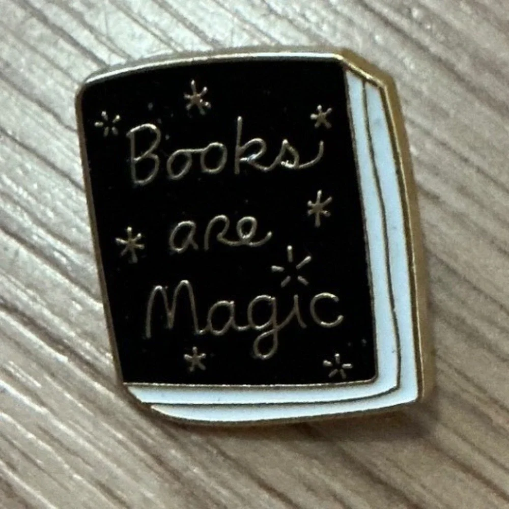 Enamel Pin Books‎ Are Magic Bookworm Reader Gift